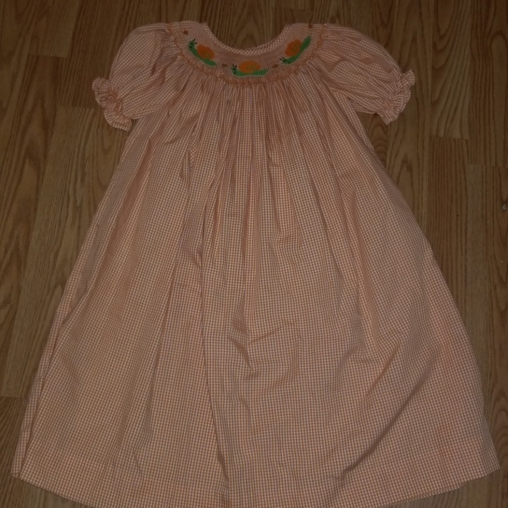 Snail Smocked dress